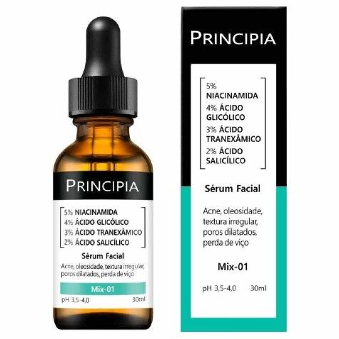 Sérum Facial Antiacne Principia Skincare Mix-01 Niacinamida + Glicólico + Tranexâmico + Salicílico 30ml - Imagem 2