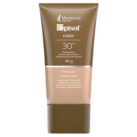 Protetor Solar Facial Episol Color Pele Clara FPS30 40g - Imagem 2