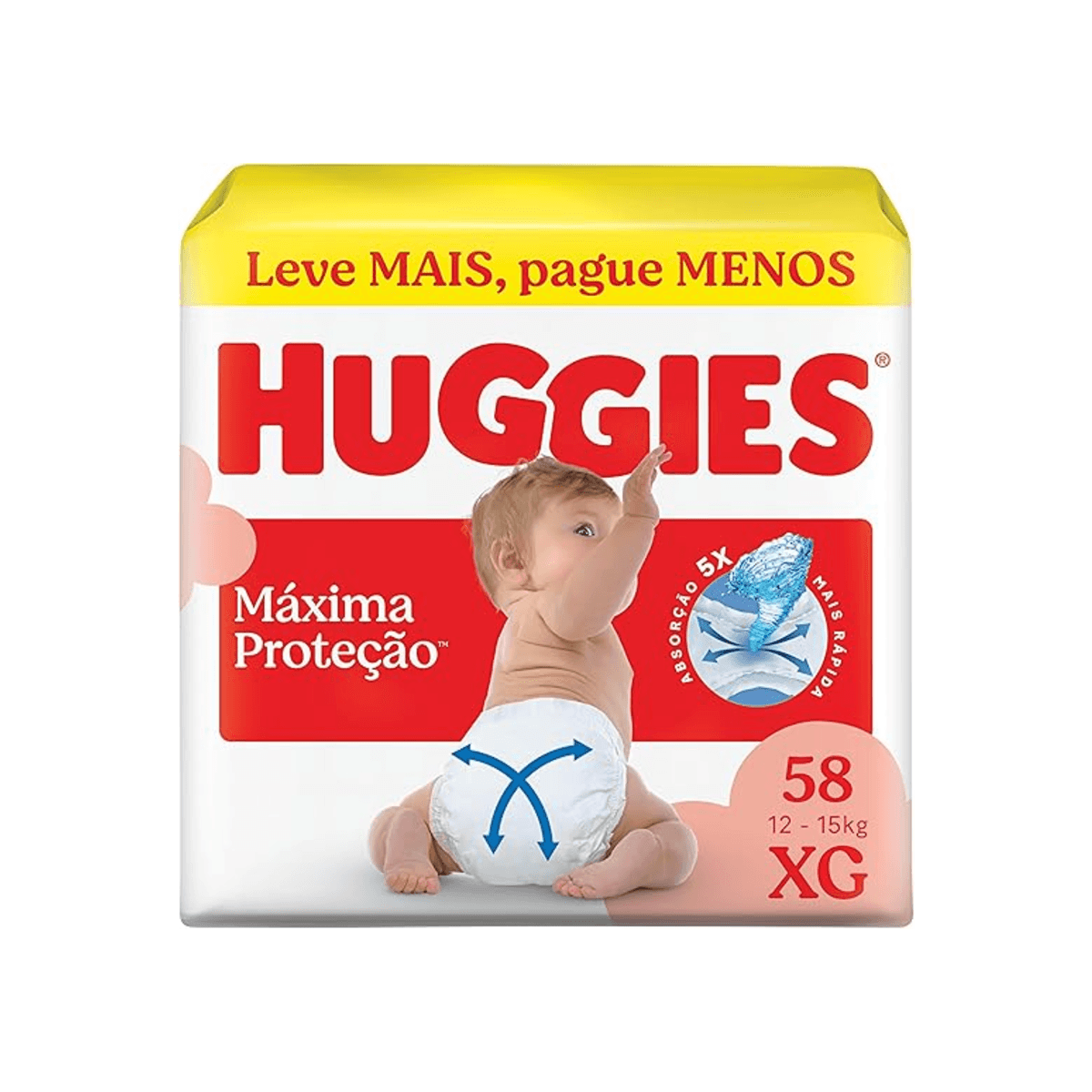 Fralda Huggies Supreme Care XG 56 Unidades - Imagem 1