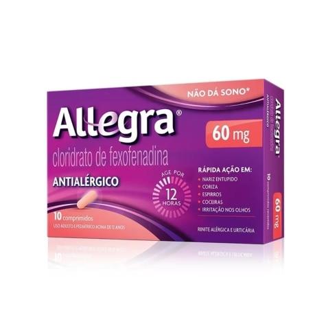 Allegra 60mg 10 Comprimidos Revestidos - Imagem 1
