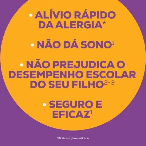 Antialérgico Allegra Pediátrico Cloridrato de Fexofenadina 6mg/ml Suspensão Oral 60ml com Copo Dosador - Imagem 3