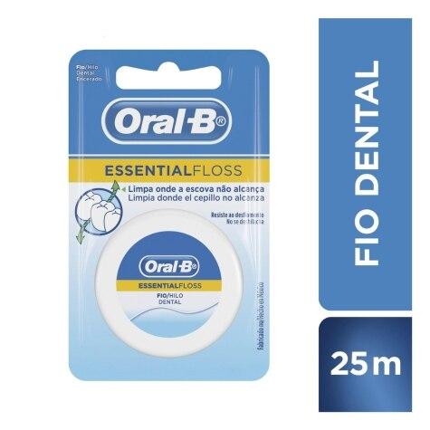 Fio Dental Oral-B Essential Floss Encerado 25m - Imagem 1