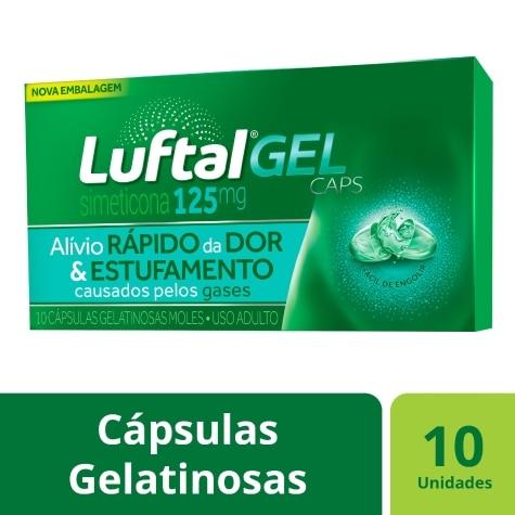 Luftal Gel Caps 125mg 10 Cápsulas - Imagem 2