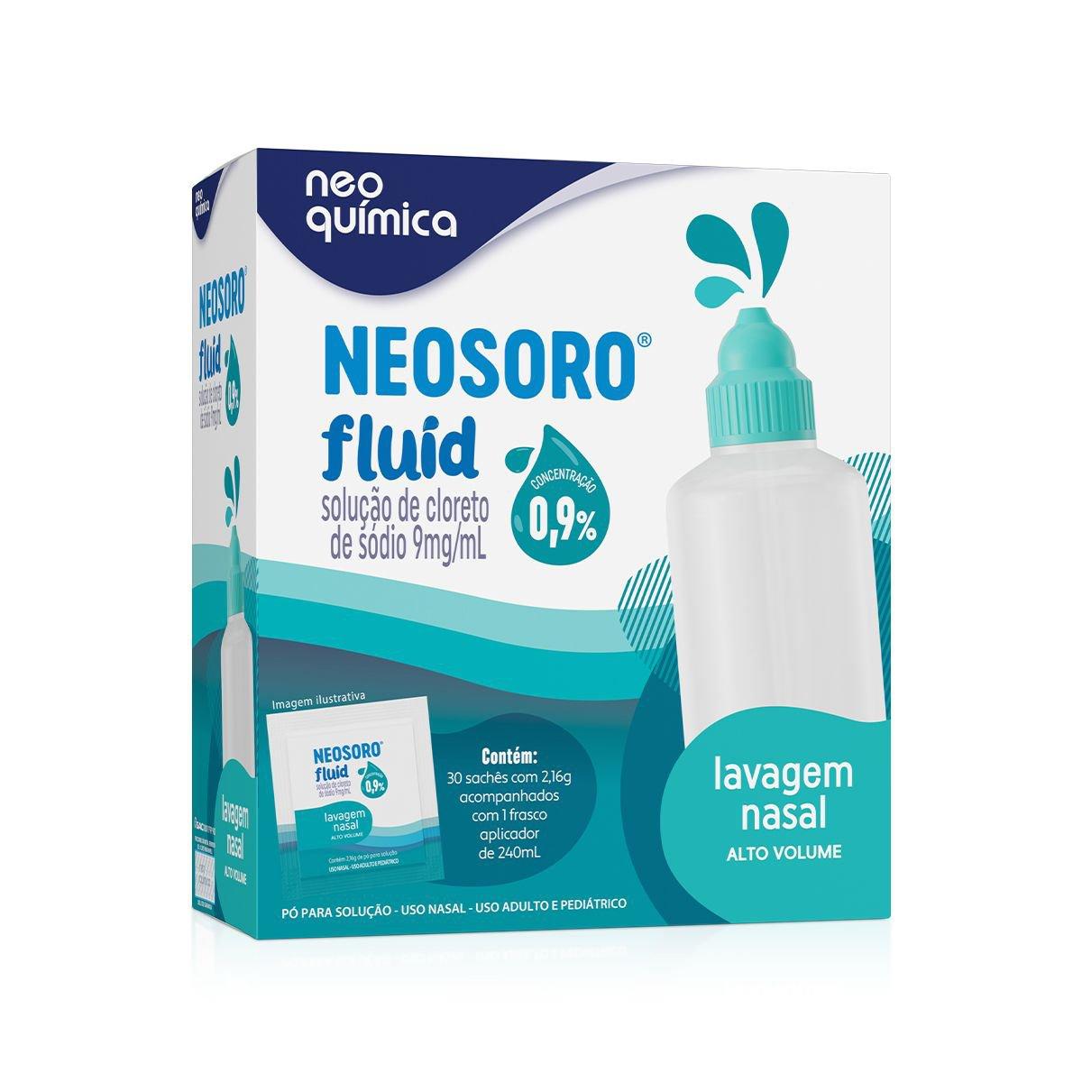 Neosoro Fluid Alto Volume 0,9% Frasco + 30 Sachês - Imagem 1