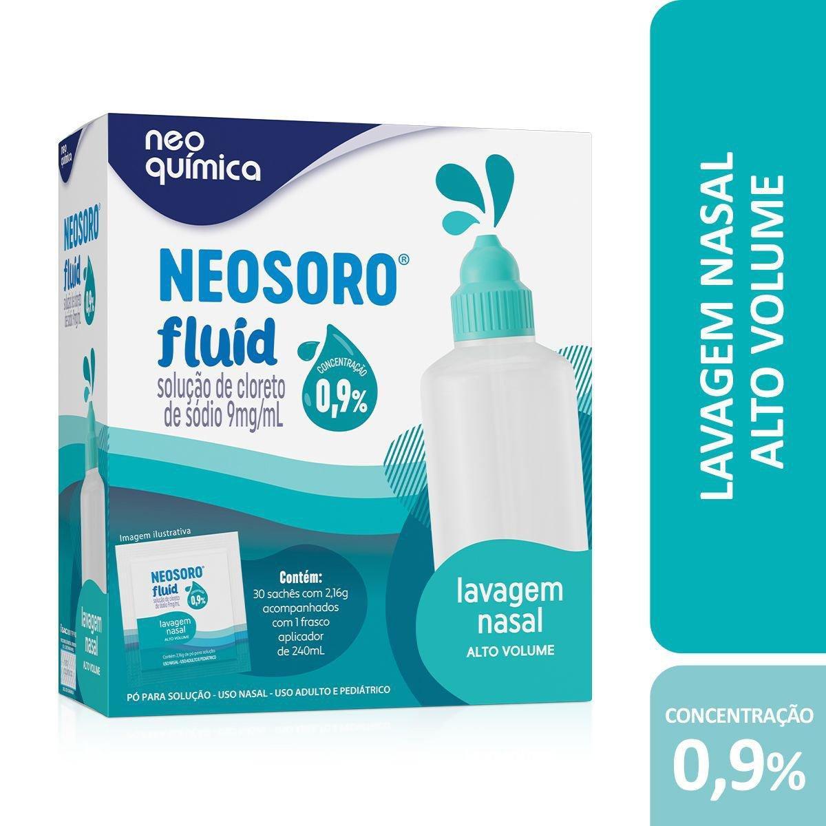 Neosoro Fluid Alto Volume 0,9% Frasco + 30 Sachês - Imagem 2