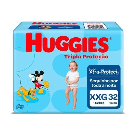 Fralda Huggies Tripla Proteção XXG 32 Unidades - Imagem 1