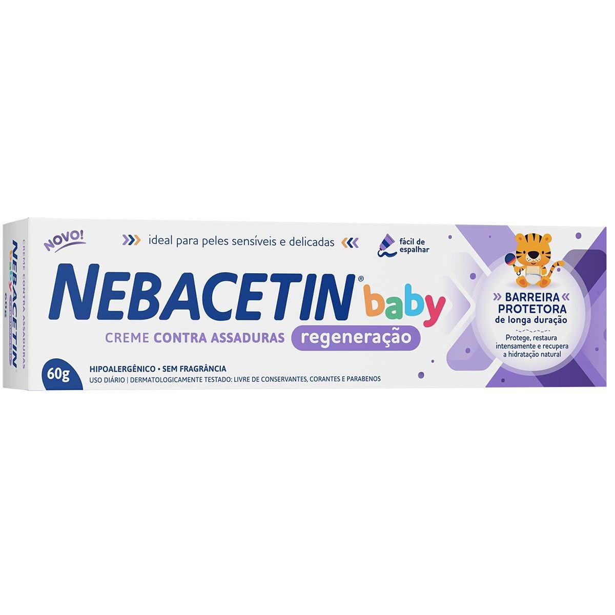 Creme para Assaduras Nebacetin Baby Regeneração 60g - Imagem 1