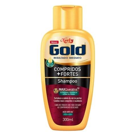 Kit Shampoo Niely Gold Compridos +Fortes 300ml + Condicionador 200ml - Imagem 2