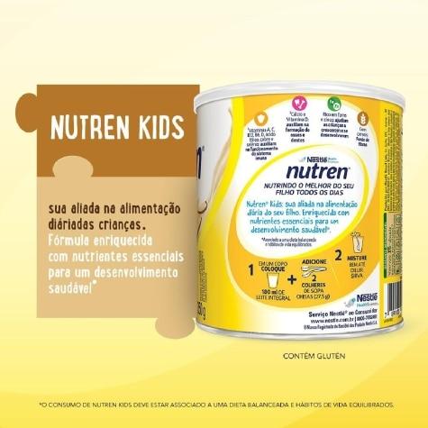 Complemento Alimentar Nutren Kids Sabor Baunilha 350g - Imagem 8