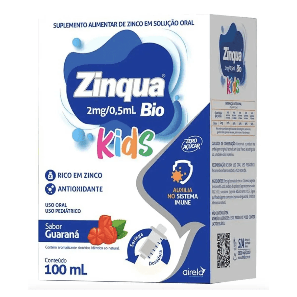 Zinqua Bio Kids Solução 100Ml + Seringa Dosadora - Imagem 1