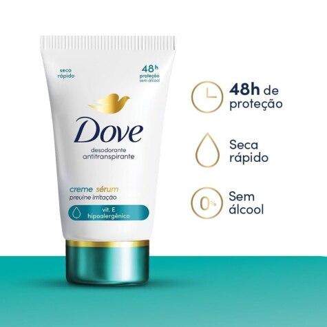 Desodorante Creme Dove Sérum Previne Irritação 48h 50g - Imagem 4