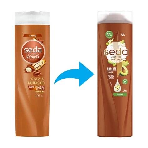 Shampoo Seda Joias da Natureza Nutrição Intensa Cabelos Fracos 325ml - Imagem 2