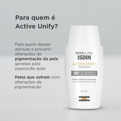 Sérum Isdin Foto Ultra Active Unify Clareador Facial FPS99 50ml - Imagem 6