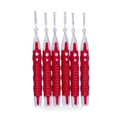Escova Interdental Bitufo Interclean Cilíndrica Extrafina 3mm 6 Unidades - Imagem 2