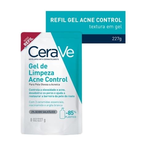 Gel de Limpeza Cerave Acne Control Refil Facial 227g - Imagem 2