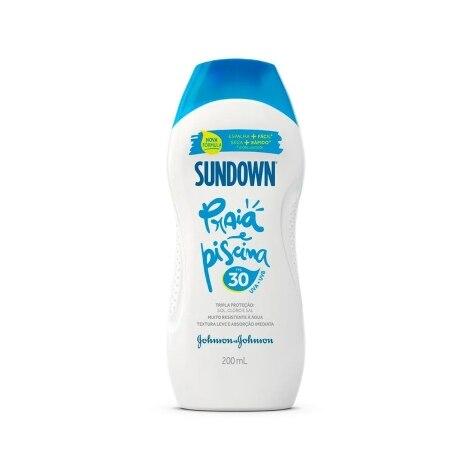 Protetor Solar Corporal Sundown Praia e Piscina FPS30 Loção 200ml - Imagem 1