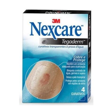 Curativo Nexcare Tegaderm Transparente sem Pad 4 Unidades - Imagem 1