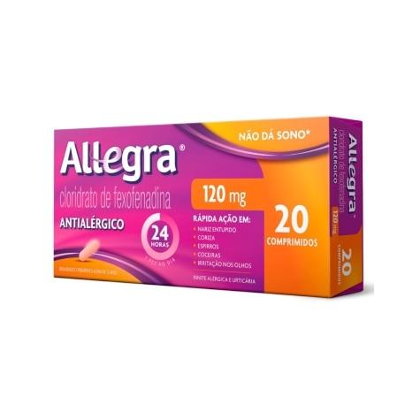 Allegra 120mg 20 Comprimidos - Imagem 1