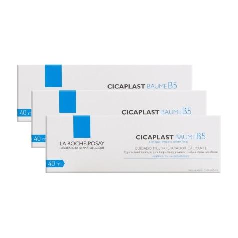 Kit 3 Unidades Hidratante Reparador Cicaplast Baume B5 40ml - Imagem 1