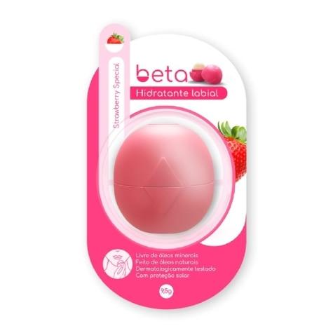 Hidratante Labial Beta Morango FPS6 com 9,5g - Imagem 1