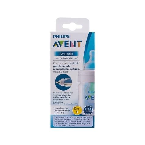 Mamadeira Avent Anti-Colic AirFree 0m+ 125ml - Imagem 1
