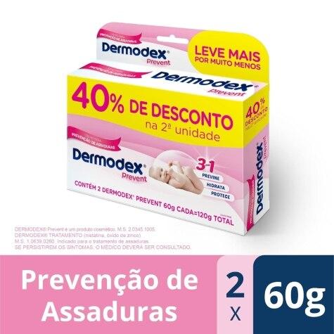 Creme Preventivo de Assaduras Dermodex Prevent 60g + 40% Desconto na 2ª Unidade - Imagem 2