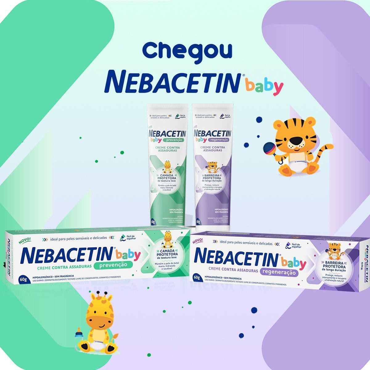 Creme para Assaduras Nebacetin Baby Prevenção Embalagem Ecônomica 120g - Imagem 3
