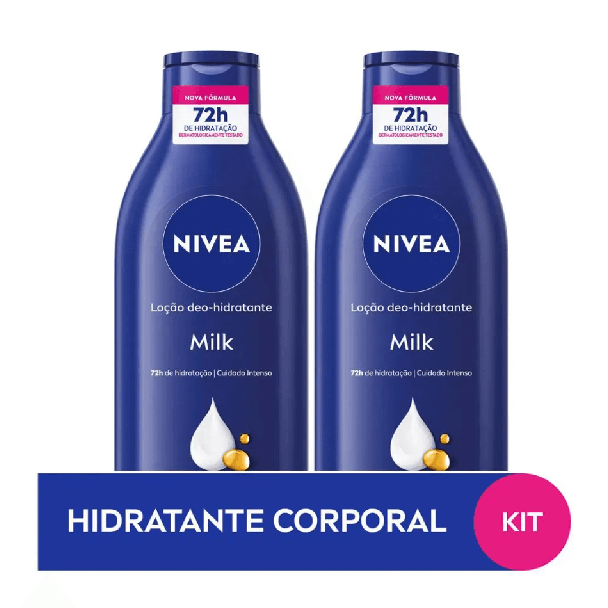 Loção Hidratante Nivea Milk 2 Unidades 400ml - Imagem 2