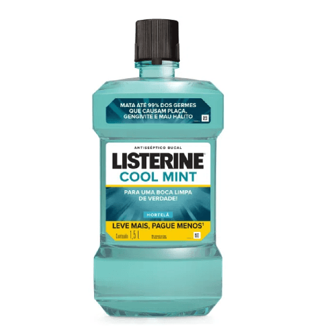Enxaguante Bucal Listerine Cool Mint Hortelã Leve mais Pague menos 1500ml - Imagem 2