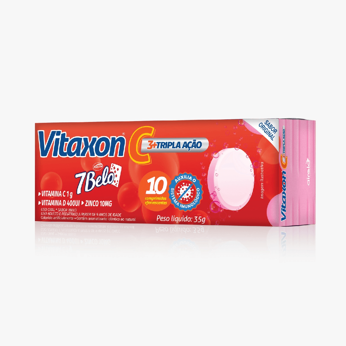 Vitaxon C 7Belo Tripla Ação Com 10 Comprimidos Efervescentes - Imagem 1