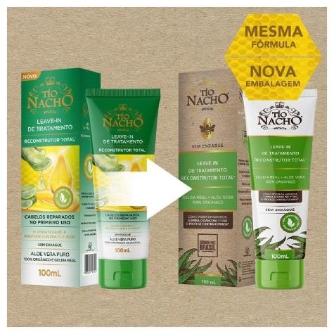 Leave-In de Tratamento Tio Nacho Reconstrutor Total Cabelo Quebradiço 100ml - Imagem 2