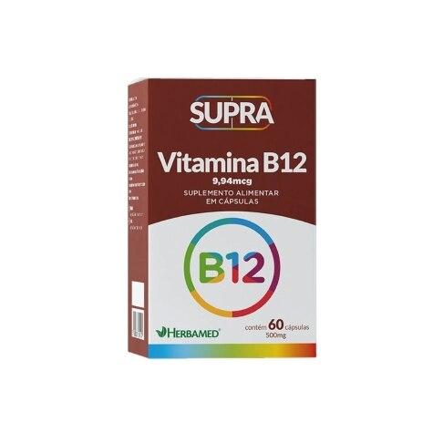Suplemento Alimentar Supra Vitamina B12 60 Cápsulas - Imagem 1
