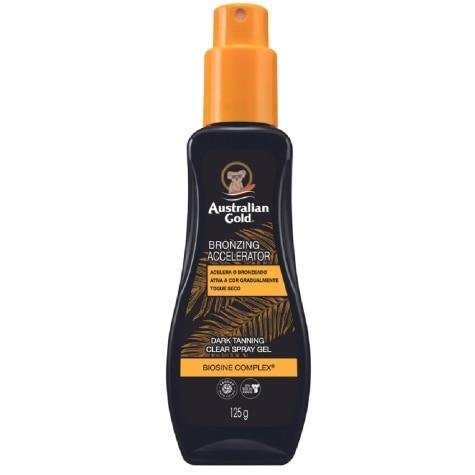 Gel Spray Acelerador de Bronzeamento Australian Gold Dark Tanning Clear 125g - Imagem 1
