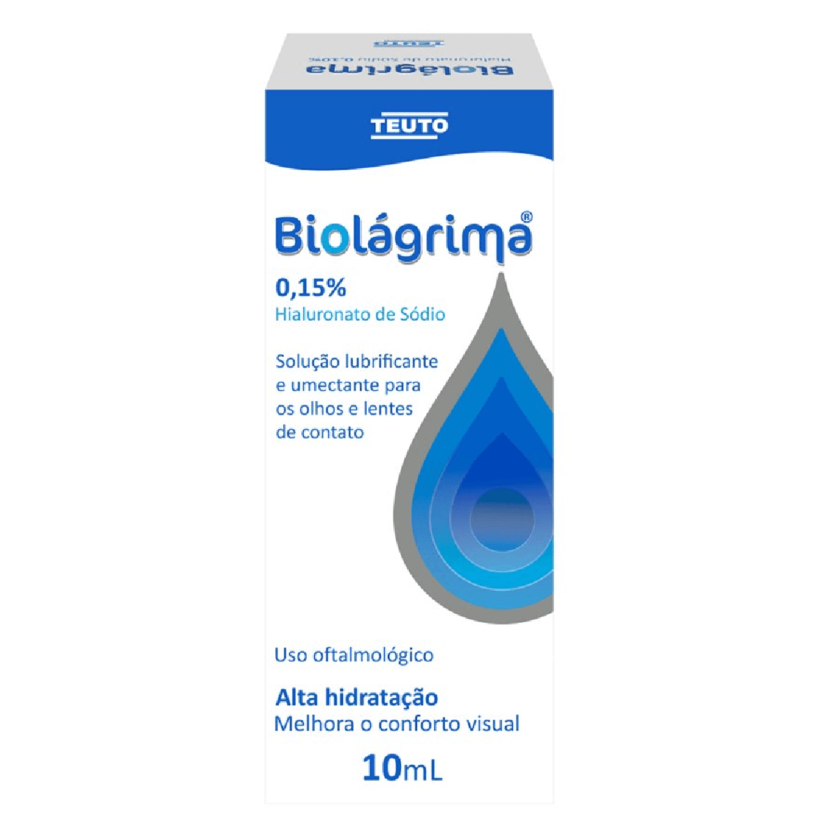 Biolágrima 0,15% Teuto Solução Oftálmicas 10ml - Imagem 1