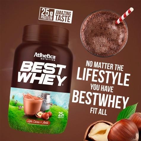 Whey Atlhetica Nutrition Best Whey Sabor Leite, Cacau e Avelã 900g - Imagem 4