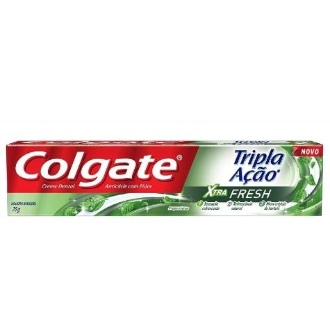 Creme Dental Colgate Tripla Ação Xtra Fresh 70g - Imagem 1