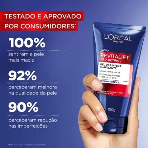 Gel de Limpeza Facial Suavizante L'oréal Paris Revitalift Pro-Retinol 150g - Imagem 2