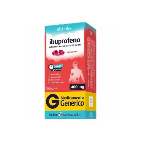 Ibuprofeno 400mg 10 Cápsulas Moles Althaia Genérico - Imagem 1