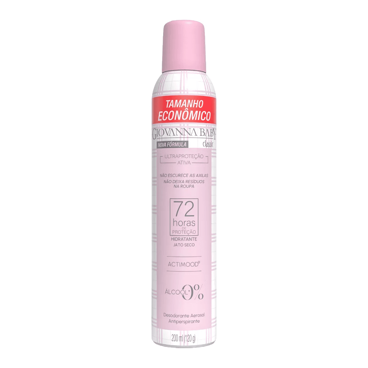 Desodorante Aerossol Giovanna Baby Classic 72h 200ml - Imagem 1