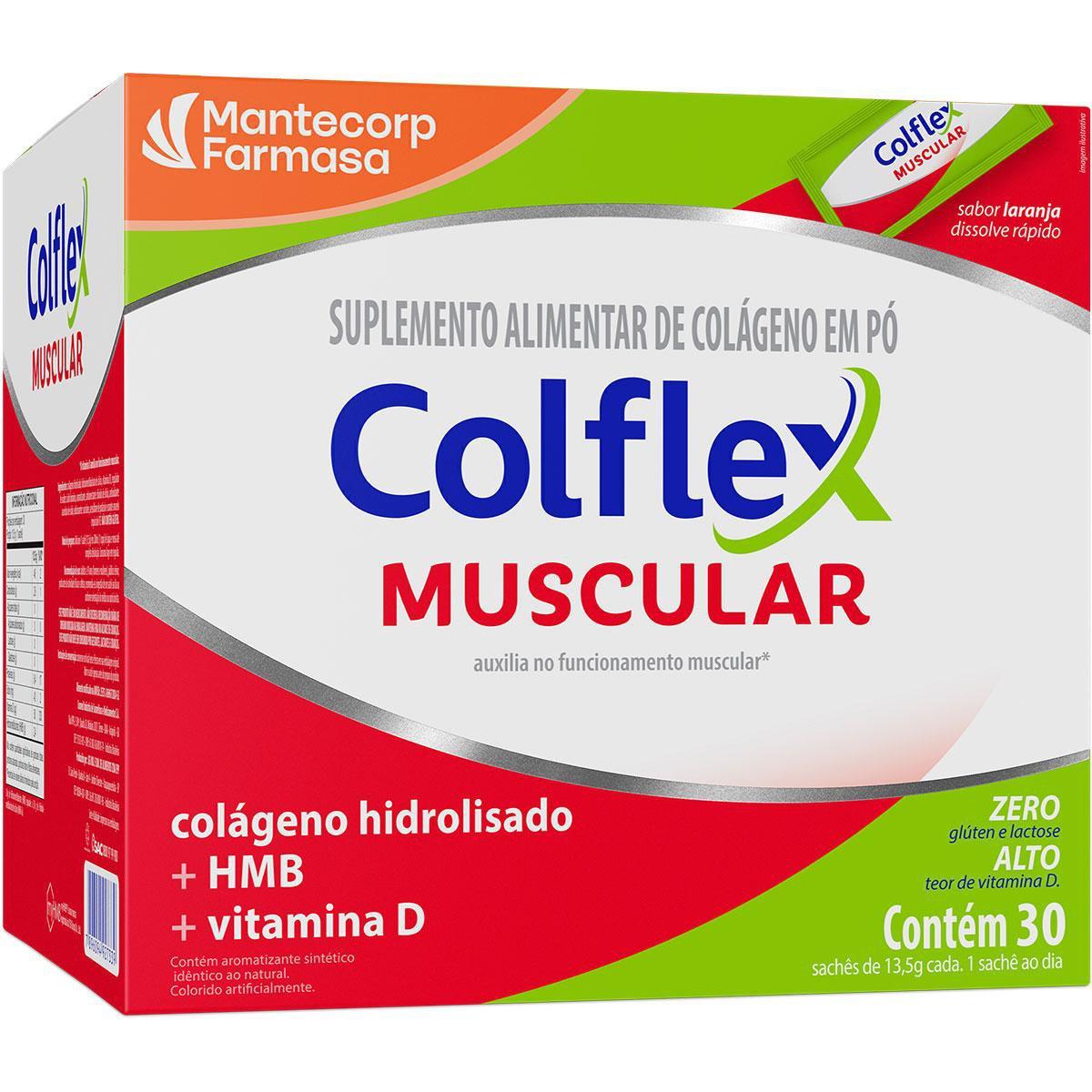 Colflex Muscular Sabor Laranja 30 Sachês 12g - Imagem 1