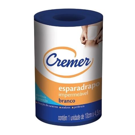 Esparadrapo Impermeável Cremer Branco 10cm x 4,5m - Imagem 1
