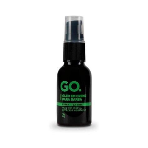 Kit GO. Fresh Tea Tree Shampoo para Barba 140ml+ Óleo em Creme 25ml + Necessaire - Imagem 2