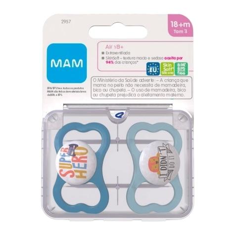 Chupeta MAM Air 16+ 2 Unidades Cores Sortidas - Imagem 1