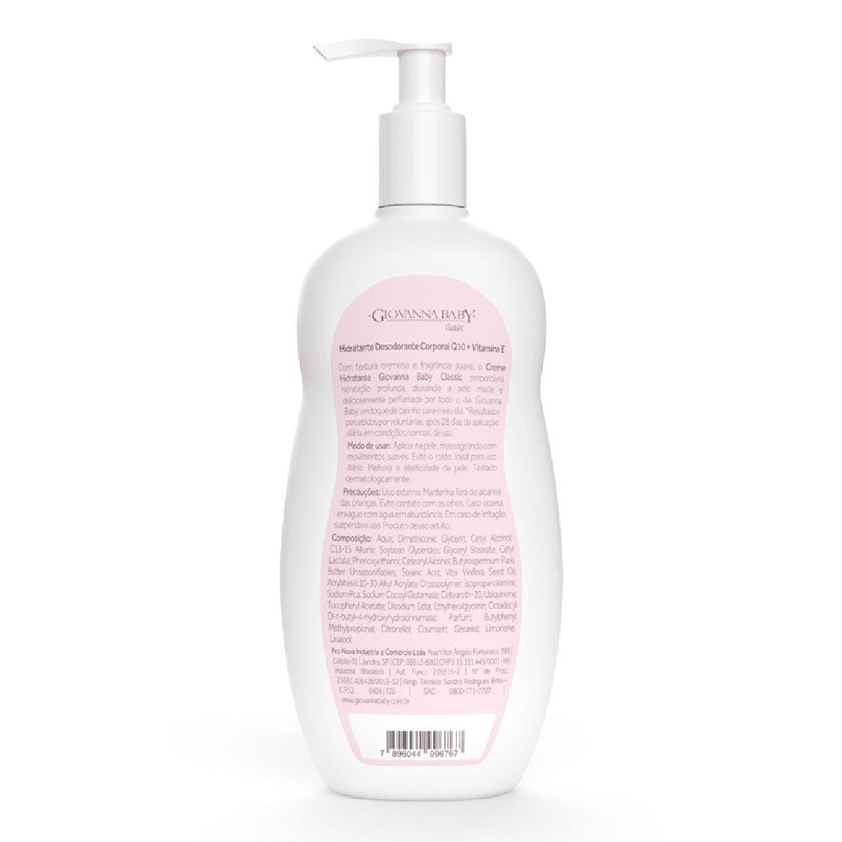 Loção Hidratante Corporal Giovanna Baby Classic com Vitamina E + Q10 400ml - Imagem 2