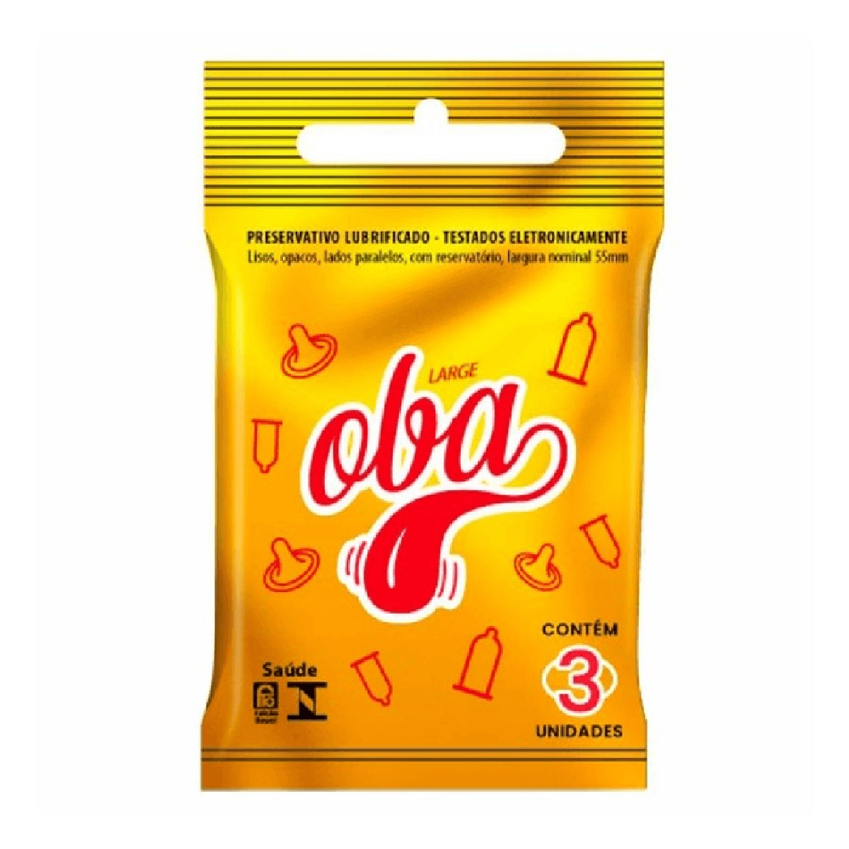 Preservativo Oba Large 3 Unidades