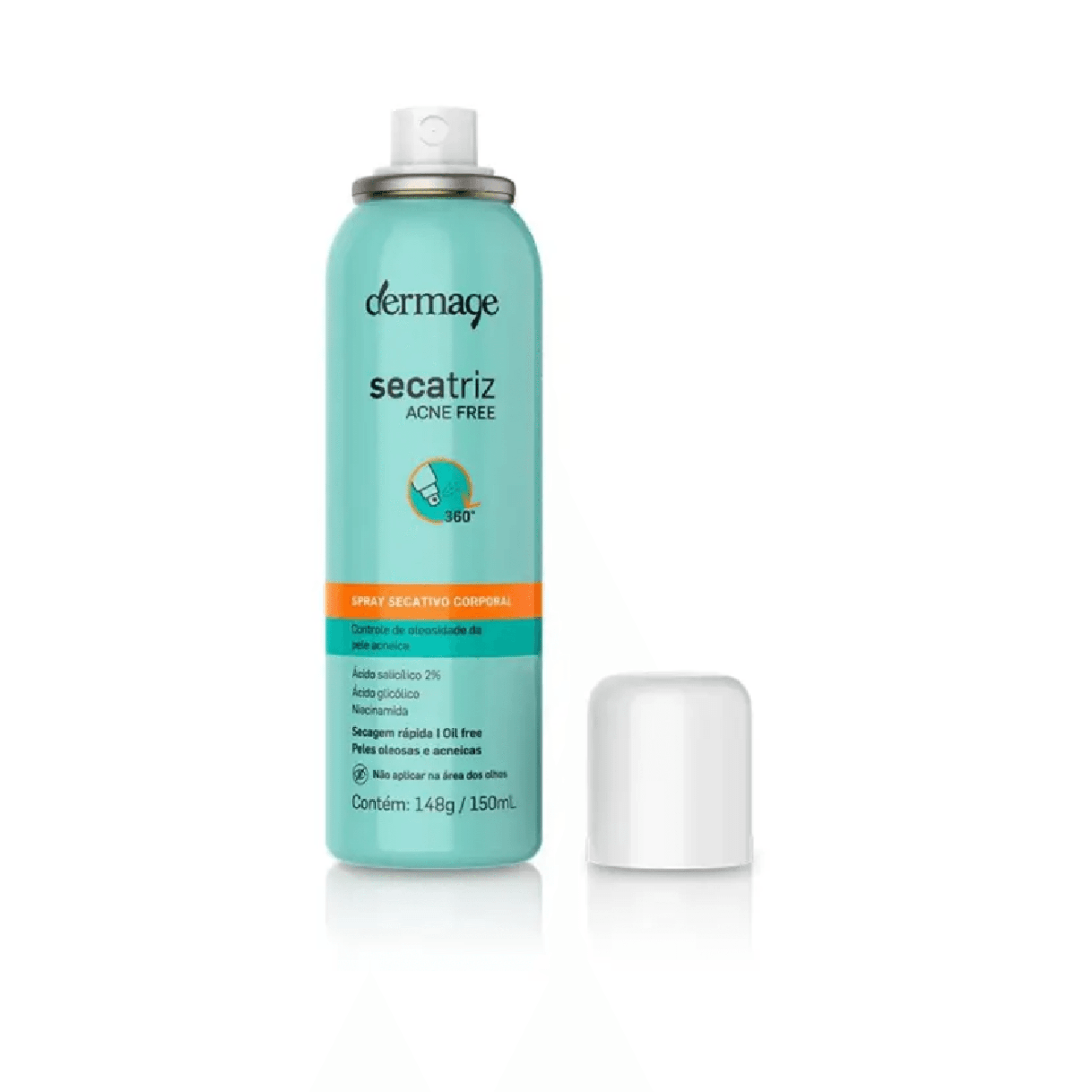 Spray Secativo Corporal Dermage Secatriz Acne Free 150ml - Imagem 1