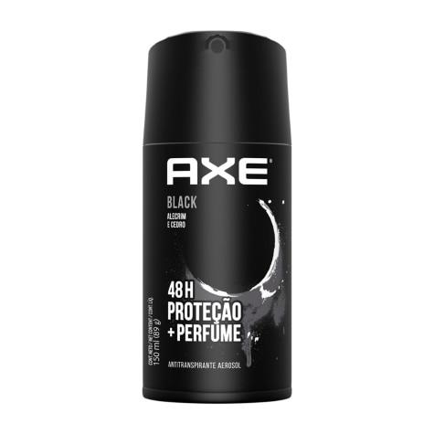 Desodorante Aerossol Axe Black 48h 150ml - Imagem 1