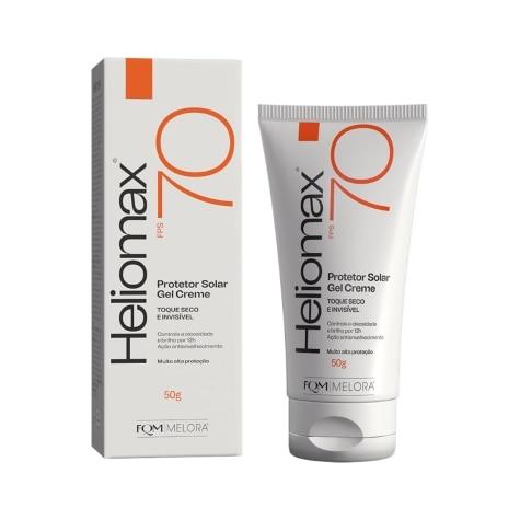 Protetor Solar Facial Heliomax FPS70 Gel Creme Incolor 50g - Imagem 2