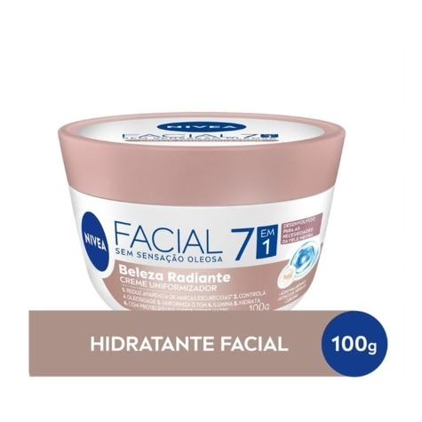 Creme Uniformizador Facial Nivea Beleza Radiante 7 em 1 para Pele Negra 100g - Imagem 2