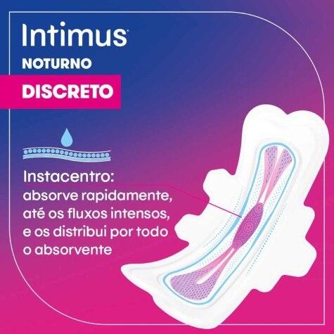 Absorvente Noturno Extra Suave com Abas Intimus 14 Unidades - Imagem 4